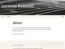 Tablet Screenshot of lorenzopolicelli.com